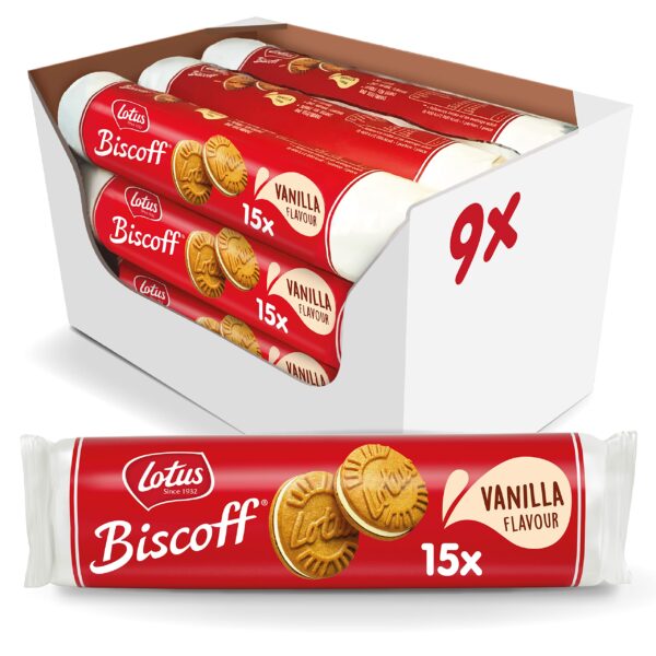 بیسکویت کرمدار لوتوس وانیلی Biscoff : وزن 150 گرم