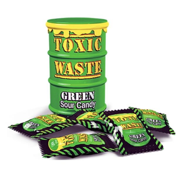 ترش ترین آبنبات دنیا مدل TOXTIC WASTE GREEN SOUR CANDY