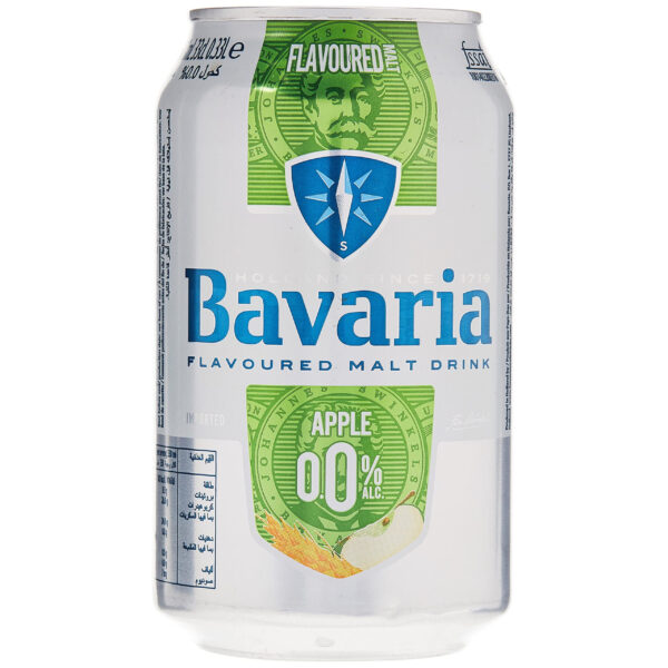 ماءشعیر باواریا BAVARIA با طعم سیب 330ml