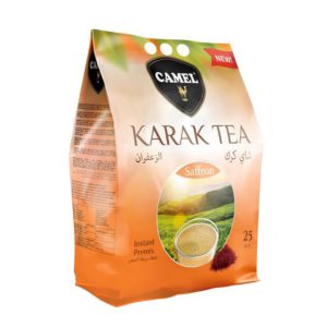 چای کرک 25 عددی برند CAMEL با طعم زعفران