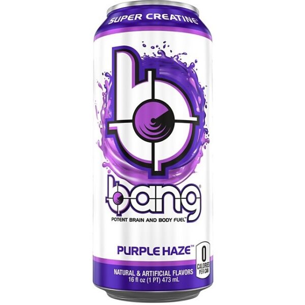 انرژیزا بدون کالری و بدون شکر بنگ BANG مدل 473ml purple haze