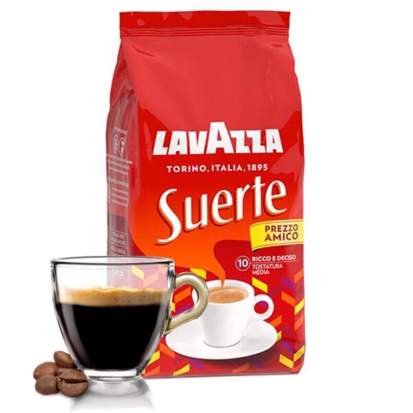 قهوه لاوازا LAVAZZA مدل SUERTE با نت چوب و تنباکو 1000g