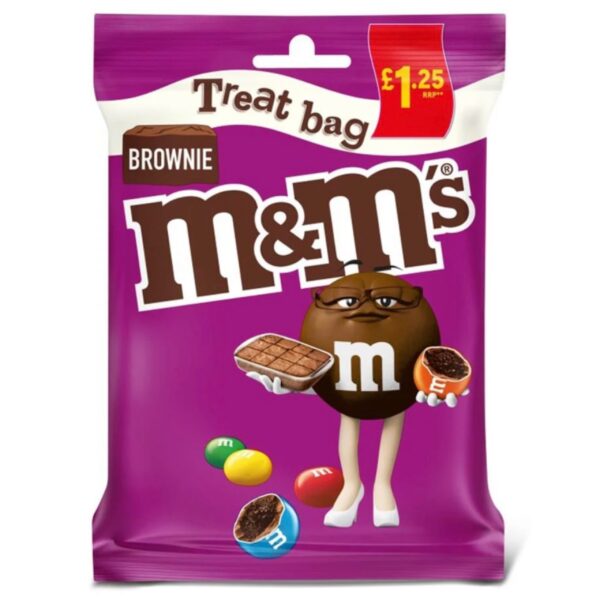 ام ان ام (m&m) سایز بزرگ با طعم کیک برونی 100g