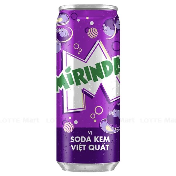 میراندا با طعم زغال اخته 330ml MIRINDA