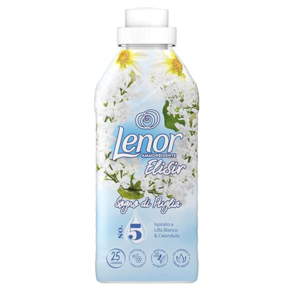 خوشبو کننده و نرم کننده لباس لنور با بوی یاس سفید 525ml LENOR