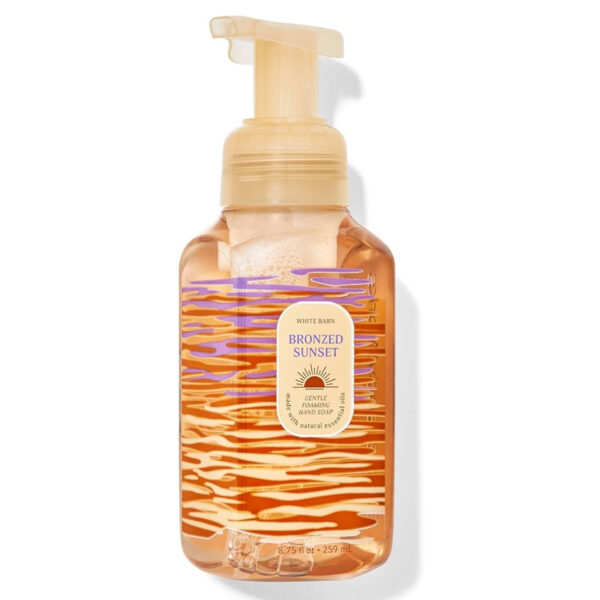 مايع دست اتكلني آمريكايي همراه با آبرساني و ماندگاري بو بالا از برند BATH & BODY مدل 259ml BRONZED SUNSET