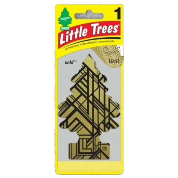 خوشبو كننده ماشين با پخش بو بالا از برند LITTLE TREES مدل طلا