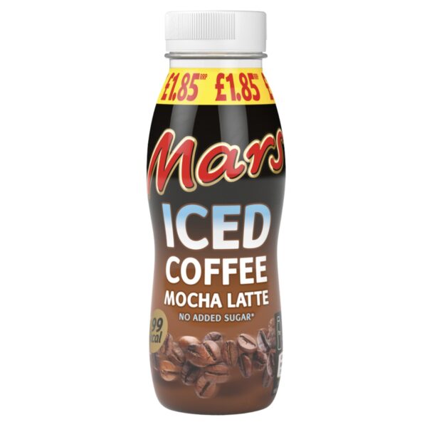 آيس كافي موكا لته بدون شكر با طعم شكلات مارس 250ml mars