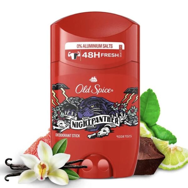 مام استیکی اولد اسپایس مدل Night Panther با رایحه مرکبات و وانیل 50ml old spice deodorant stick