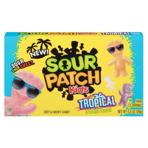 پاستیل ترش برند  SOUR PATCH KIDS با طعم استوایی