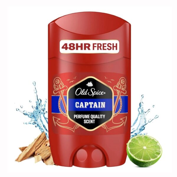 مام استیکی اولد اسپایس مدل Captain با رایحه چوبی مرکباتی 50ml old spice deodorant stick