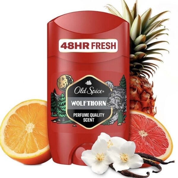 مام استیکی اولد اسپایس مدل Wolfthorn با رایحه مرکبات وحشی 50ml old spice deodorant stick