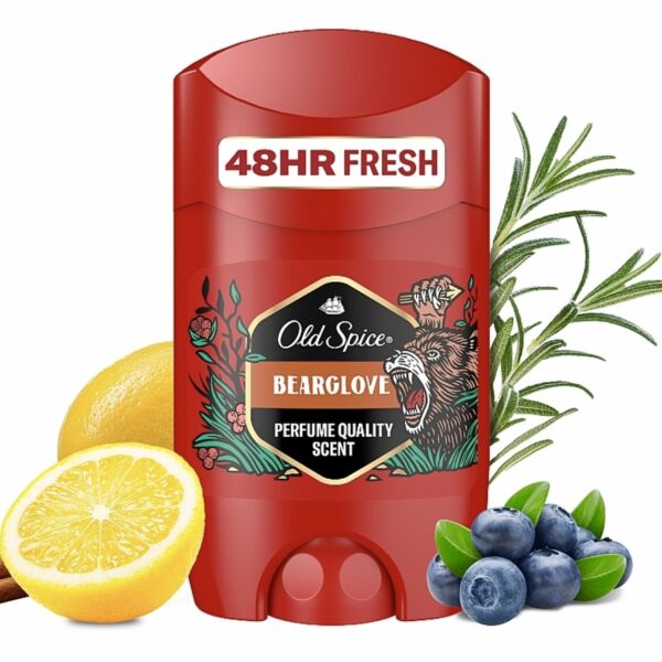 مام استیکی اولد اسپایس مدل Bearglove با رایحه میوه های شیرین 50ml old spice deodorant stick