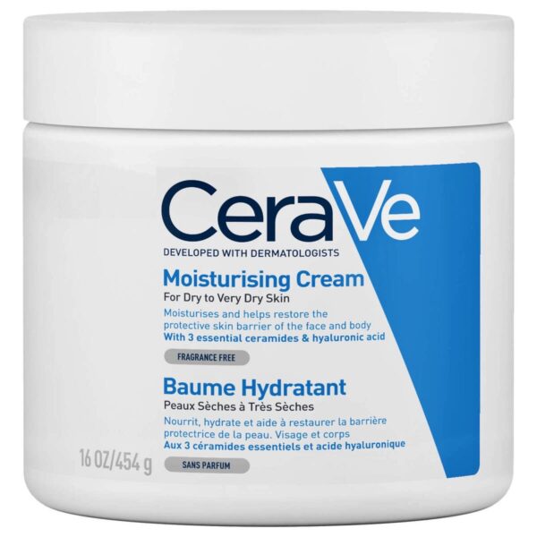 کرم مرطوب کننده روزانه سراوی پوست نرمال تا خشک 454ml CERAVE moisturising cream
