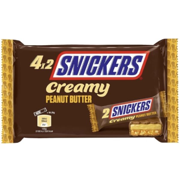 پک چهار عددی اسنیکرز لقمه ای به همراه کره بادام زمینی SNICKERS