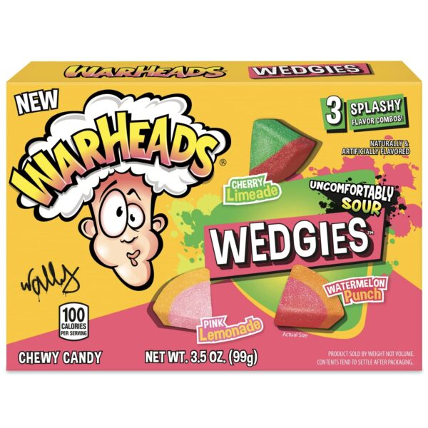 پاستیل ترش وارهدز مدل 99g WARHEADS WEDGIE