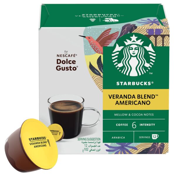 کپسول قهوه ساز دولچه گوستو استارباکس مدل STARBUCKS VERANDA BLEND AMERICANO