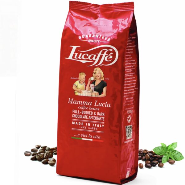 قهوه ایتالیایی برند LUCAFFE با افترتیست شکلات ۶۰ درصد روبوستا ۴۰ درصد عربیکا1K