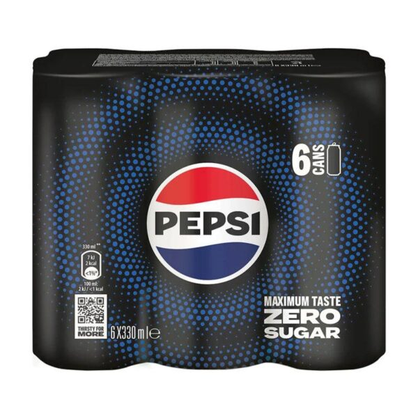 پک 6 عددی پپسی بدون شکر 6X330ml PEPSI