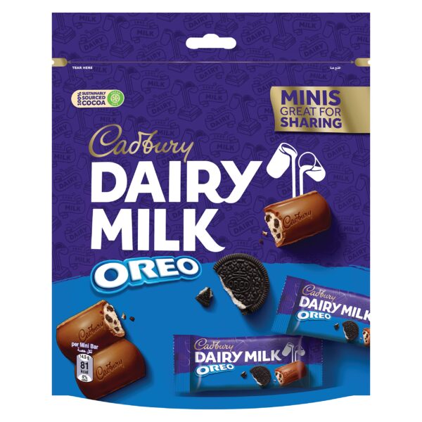 پک شکلات دایری میلک اورئو از برند کدبری 159g DAIRY MILK