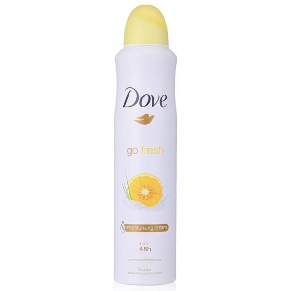 اسپری زنانه داو با رایحه گریپ‌فروت و نعناع لیمویی ۲۵۰ml Dove Grapefruit & Lemongrass