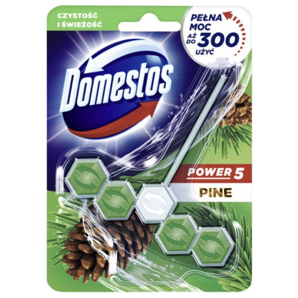 قرص خوشبوکننده توالت دومستوس رایحه کاج Pine پاور Domestos ۵