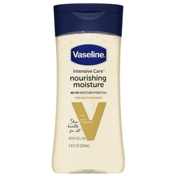 روغن بدن وازلین مدل ترمیم کننده و تقویت کننده پوست خشک و حساس 200ml Nourishing Moisture