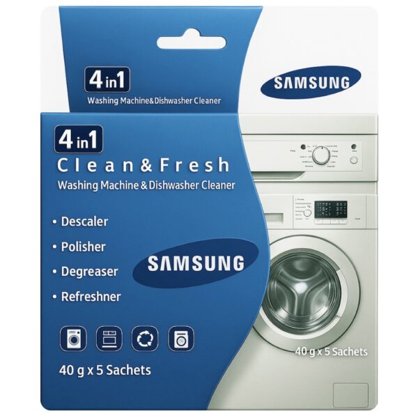 پودر جرمگیر ماشین لباسشویی و ماشین ظرفشویی سامسونگ5x40g CLEAN & FRESH SAMSUNG