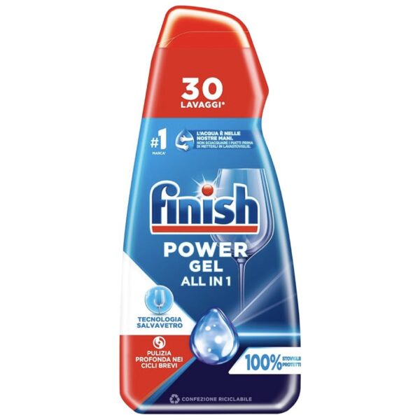 ژل ماشین ظرفشویی فینیش پاور مدل 600ml Finish Power Gel All in 1