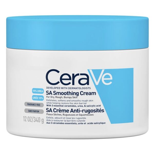 کرم مرطوب کننده روزانه سراوی یکدست کننده انواع پوست 340ml CERAVE SA moisturising cream