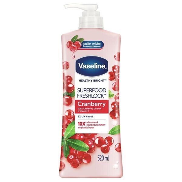 لوسیون بدن وازلین کرن بری ضدلک و روشن کننده بدن 320ml Vaseline