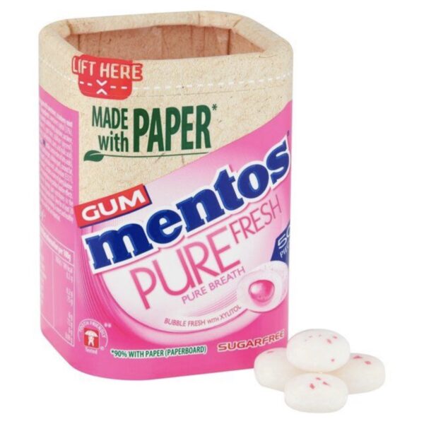 آدامس منتوس بدون شکر با طعم ادامس بادکنکی نوستالژی 50PIECES mentos
