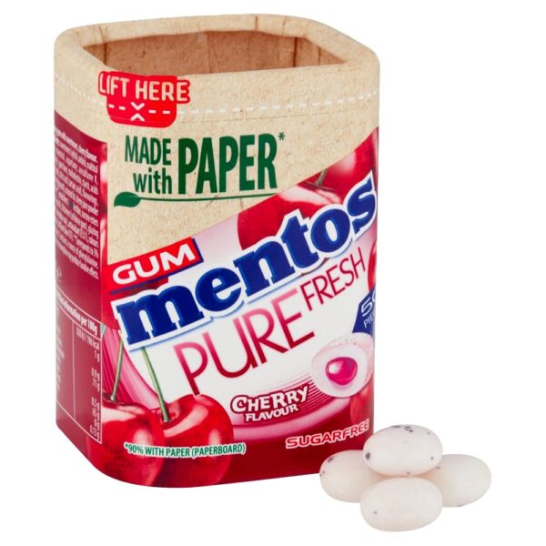 آدامس منتوس بدون شکر با طعم گیلاس 50PIECES mentos