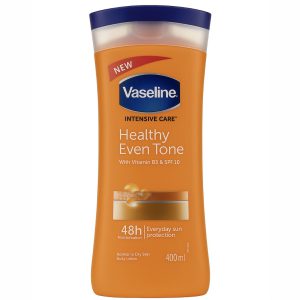 لوسیون بدن روشن کننده و ضدآفتاب وازلین 400ml