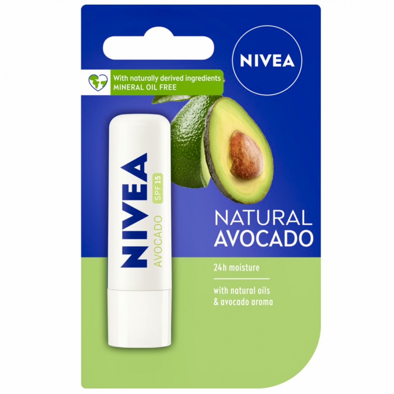 NIVEA Natural Avocado Lip Balm SPF15