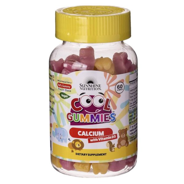 SUNSHINE Pectin Base NUTRITION Vegan COOL GUMMIES CALCIUM with Vitamin D3
