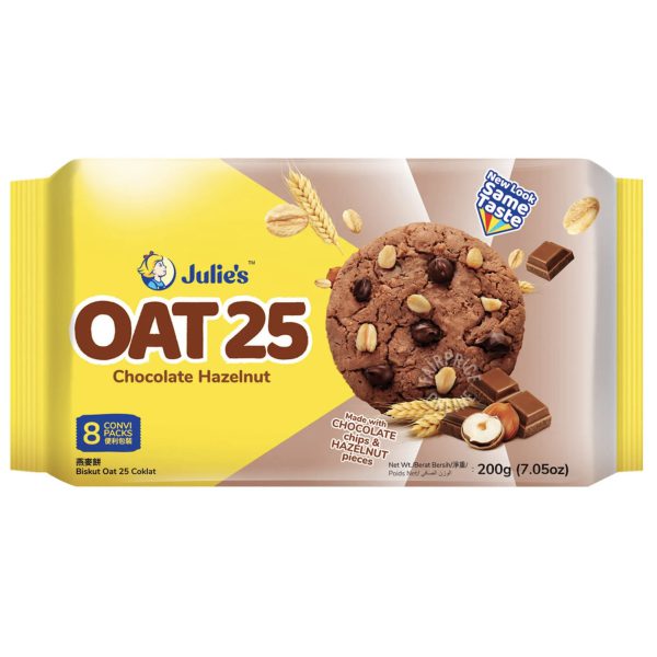 200g 8x25g Julie’s OAT 25 chocolate hazelnut