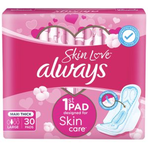 نوار بهداشتی آلویز Skin Love قدرت جذب بالا ۳۰ عددی