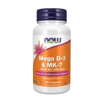 مکمل تقویت استخوان و قلب مگا دی-۳ و ام‌کی-۷ ناو فودز 120 عددی