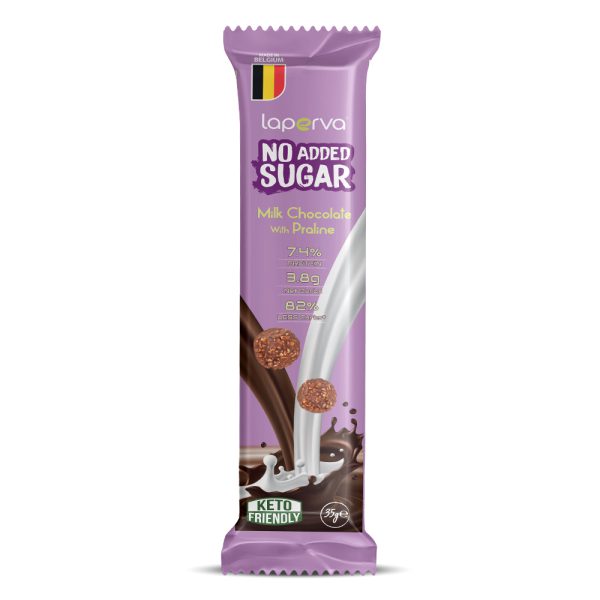 Laperva No Added Sugar Milk Chocolate with Praline