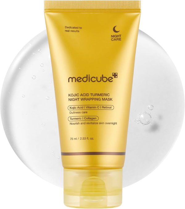 IMG_9230 ماسک شب روشن کننده و ضدلک مدیکیوب Kojic Acid Turmeric Night Wrapping Mask