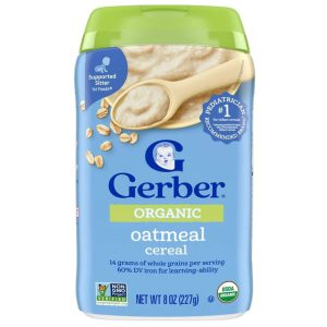 سرلاک گربر ارگانیک جو دوسر Supported Sitter 1st Foods Organic Oatmeal Cereal