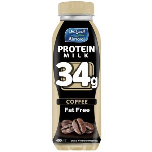 شیک پروتئین قهوه بدون چربی المراعی 400ml