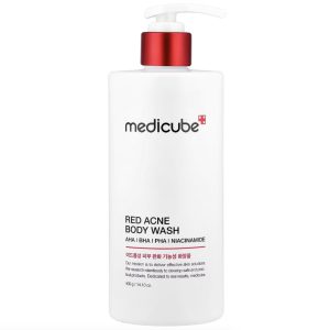ژل شستشوی بدن ضد جوش مدیکیوب مدل 400ml RED ACNE