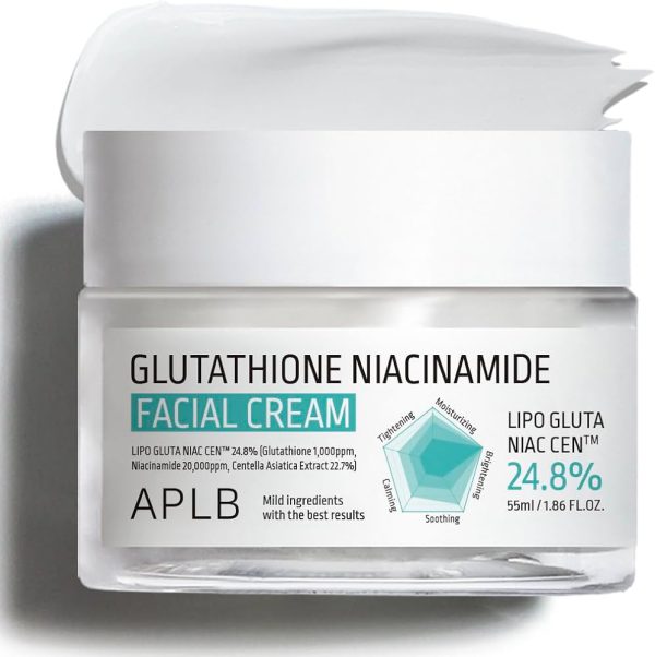 کرم روشنکننده و آبرسان صورت APLB Glutathione Niacinamide کرم روشنکننده و آبرسان صورت APLB Glutathione Niacinamide