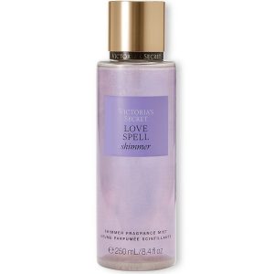 بادی اسپلش براق کننده ویکتوریا سکرت مدل Love Spell Shimmer Fragrance Mist