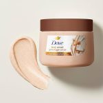 اسکراب بدن داو با رایحه شکر قهوهای و کره نارگیل Dove Brown Sugar & Coconut Butter Body Scrub