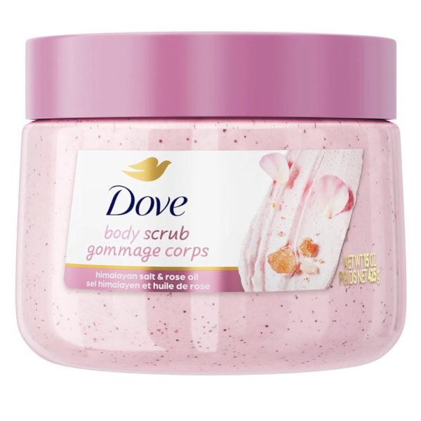 اسکراب بدن داو با رایحه نمک هیمالیا و روغن گل رز Dove Himalayan Salt & Rose Oil Body Scrub اسکراب بدن داو با رایحه نمک هیمالیا و روغن گل رز Dove Himalayan Salt & Rose Oil Body Scrub
