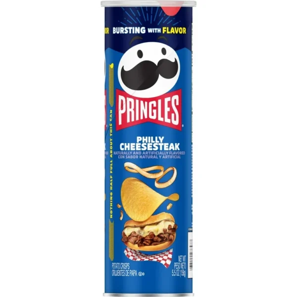 چیپس پرینگلز طعم فیلی چیز استیک 158g چیپس پرینگلز طعم فیلی چیز استیک 158g