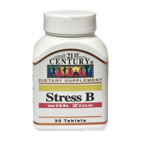 قرص استرس بی کمپلکس با زینک ۲۱ سنتری 21st Century Stress B with Zinc قرص استرس بی کمپلکس با زینک ۲۱ سنتری 21st Century Stress B with Zinc